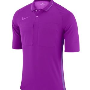 New Rare Nike Dri Fit Soccer Polo Mens Size XS X-Small Purple Referee AA0735-551